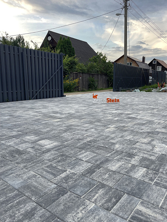 Тротуарная плитка Новый город Грей Stellard 40 мм